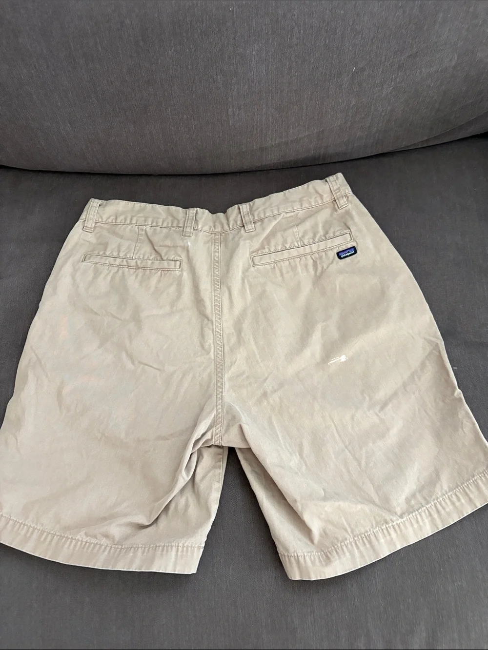 Patagonia Men’s Tan Flat-Front Shorts